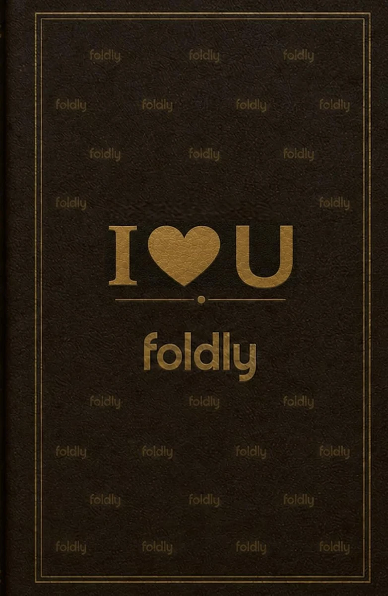 Foldly I Heart U — book cover