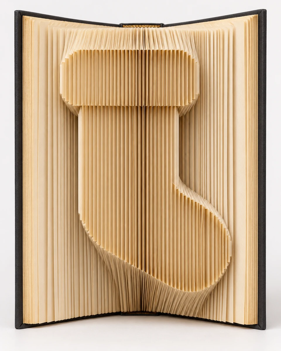 Foldly Christmas Stocking — finished folded design