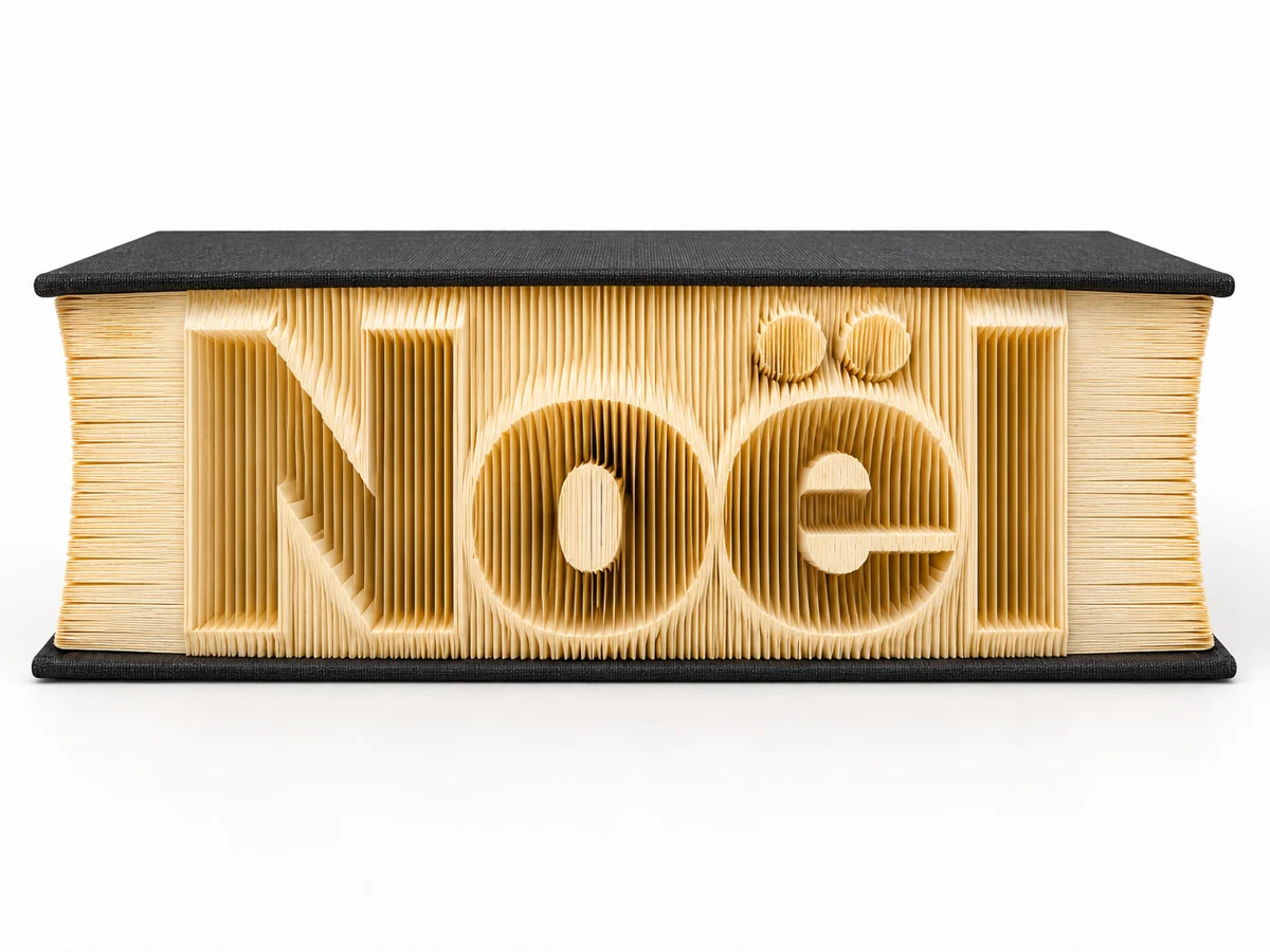 Foldly Noel — finished folded design