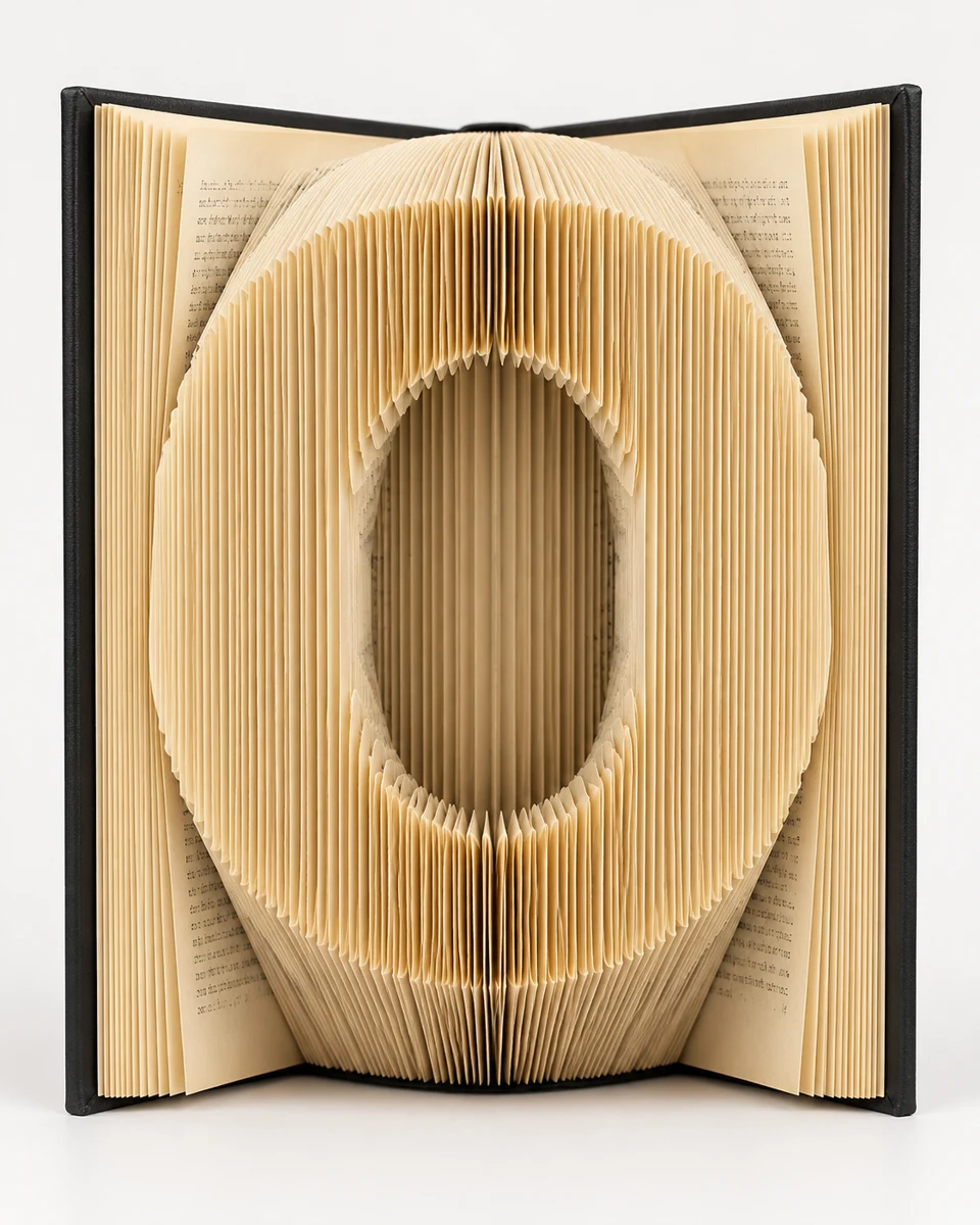 Foldly O — finished folded design