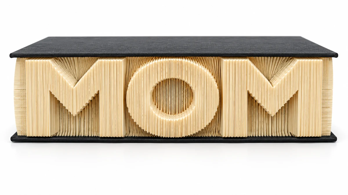 Foldly Mom — finished folded design